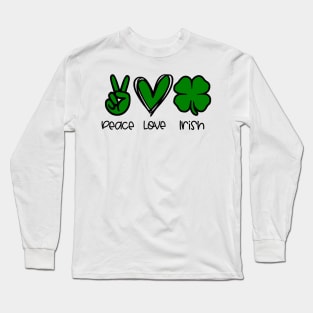 Peace Love Irish Long Sleeve T-Shirt